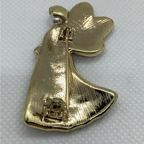 Jones New York Stone Set Angel Brooch / Pin - Picture 6 of 6